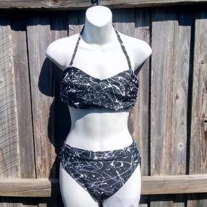 Women's Sun Streak Bikini Bandeau Top & Bottom